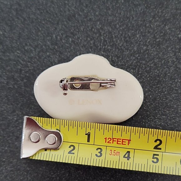 LENOX Ivory Fine China Handcrafted Bonnet Gold Trim Brooch Pin ***HAT ONLY*** - Picture 6 of 10